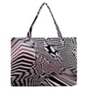 Abstract Fauna Pattern When Zebra And Giraffe Melt Together Medium Zipper Tote Bag View1