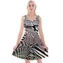 Abstract Fauna Pattern When Zebra And Giraffe Melt Together Reversible Velvet Sleeveless Dress View1