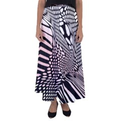 Abstract Fauna Pattern When Zebra And Giraffe Melt Together Flared Maxi Skirt by BangZart