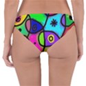 Digitally Painted Colourful Abstract Whimsical Shape Pattern Reversible Hipster Bikini Bottoms View4