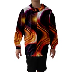 Colourful Abstract Background Design Hooded Wind Breaker (kids) by BangZart