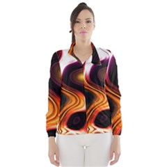 Colourful Abstract Background Design Wind Breaker (women) by BangZart