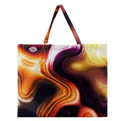 Colourful Abstract Background Design Zipper Large Tote Bag by BangZart