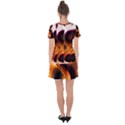 Colourful Abstract Background Design Drop Hem Mini Chiffon Dress View2