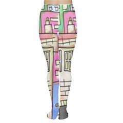 A Village Drawn In A Doodle Style Women s Tights by BangZart