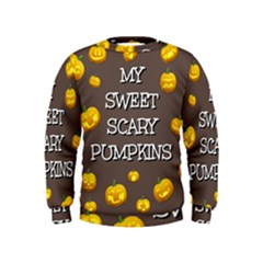 Hallowen My Sweet Scary Pumkins Kids  Sweatshirt by BangZart