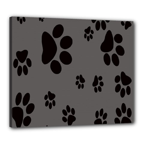 Dog Foodprint Paw Prints Seamless Background And Pattern Canvas 24  X 20  by BangZart