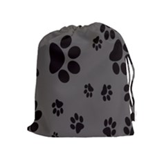 Dog Foodprint Paw Prints Seamless Background And Pattern Drawstring Pouches (extra Large) by BangZart