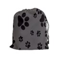 Dog Foodprint Paw Prints Seamless Background And Pattern Drawstring Pouches (Extra Large) View1