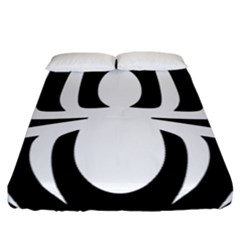 White Spider Fitted Sheet (california King Size) by BangZart