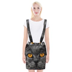 Cat Eyes Background Image Hypnosis Braces Suspender Skirt by BangZart