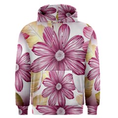 Flower Print Fabric Pattern Texture Men s Pullover Hoodie by BangZart