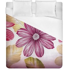 Flower Print Fabric Pattern Texture Duvet Cover (california King Size) by BangZart