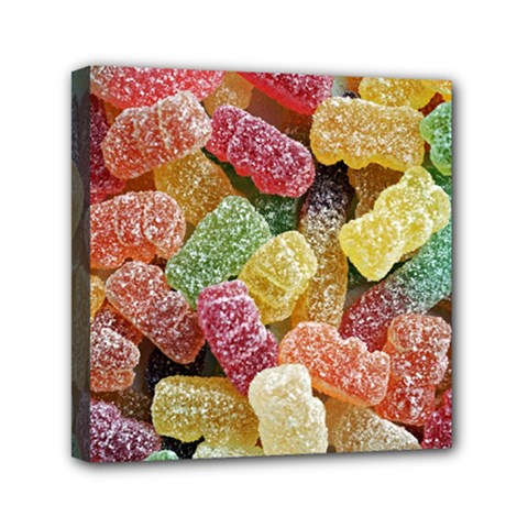 Jelly Beans Candy Sour Sweet Mini Canvas 6  X 6  by BangZart