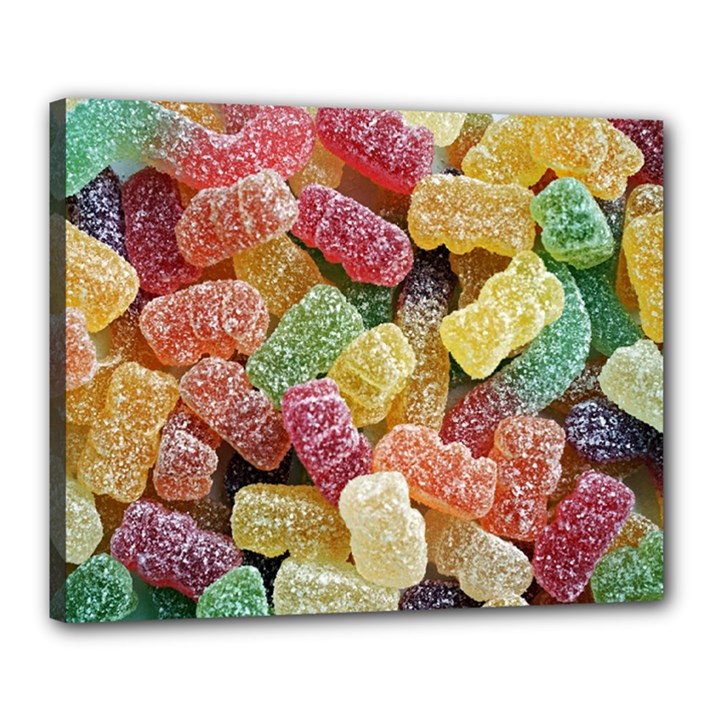 Jelly Beans Candy Sour Sweet Canvas 20  x 16 