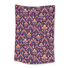 Abstract Background Floral Pattern Small Tapestry by BangZart