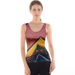 The Rainbow Bridge Of A Thousand Fractal Colors Tank Top by jayaprime