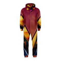 The Rainbow Bridge Of A Thousand Fractal Colors Hooded Jumpsuit (kids) by jayaprime