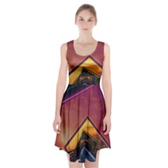 The Rainbow Bridge Of A Thousand Fractal Colors Racerback Midi Dress by jayaprime