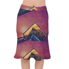 The Rainbow Bridge Of A Thousand Fractal Colors Mermaid Skirt by jayaprime