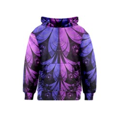 Beautiful Lilac Fractal Feathers Of The Starling Kids  Pullover Hoodie by jayaprime