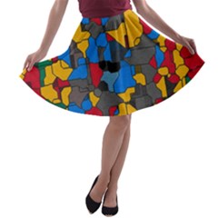 Stained Glass                        A-line Skirt by LalyLauraFLM