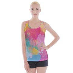 Pastel Watercolors Canvas                       Crisscross Back Tank Top