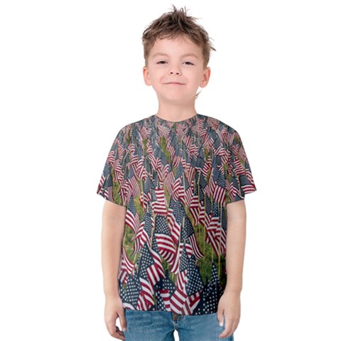 Repetition Retro Wallpaper Stripes Kids  Cotton Tee by BangZart