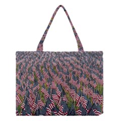 Repetition Retro Wallpaper Stripes Medium Tote Bag by BangZart