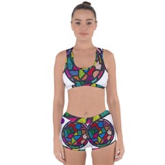 Stained Glass Color Texture Sacra Racerback Boyleg Bikini Set by BangZart