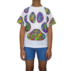 Paw Kids  Short Sleeve Swimwear by BangZart