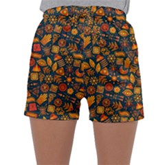 Pattern Background Ethnic Tribal Sleepwear Shorts