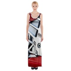 Footrests Motorcycle Page Maxi Thigh Split Dress by BangZart