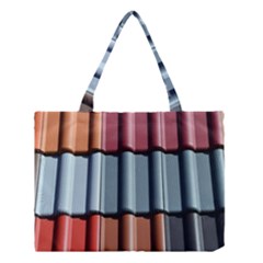 Shingle Roof Shingles Roofing Tile Medium Tote Bag by BangZart