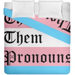 They/them Pronouns Duvet Cover Double Side (king Size)