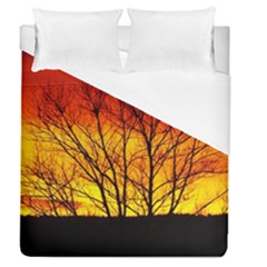 Sunset Abendstimmung Duvet Cover (queen Size) by BangZart