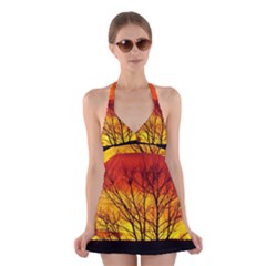 Sunset Abendstimmung Halter Swimsuit Dress by BangZart