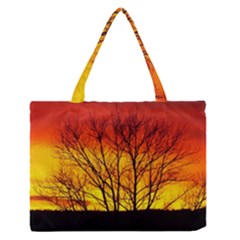 Sunset Abendstimmung Medium Zipper Tote Bag by BangZart