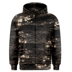 Lake Water Wave Mirroring Texture Men s Zipper Hoodie by BangZart