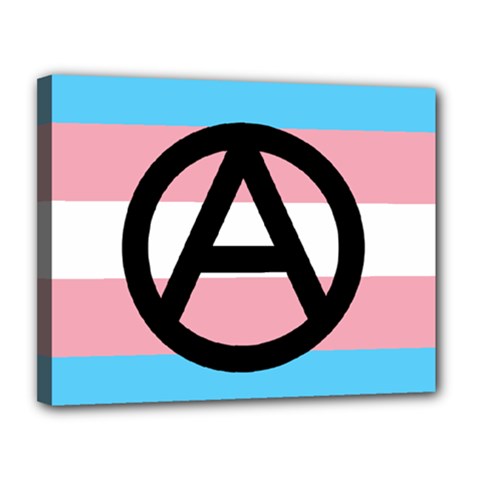 Anarchist Pride Canvas 14  X 11  by TransPrints