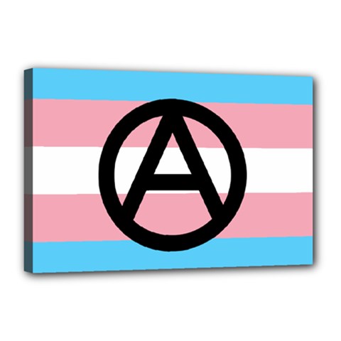 Anarchist Pride Canvas 18  X 12  by TransPrints