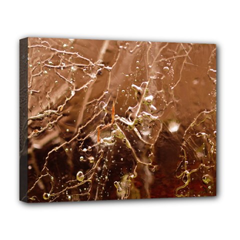 Ice Iced Structure Frozen Frost Deluxe Canvas 20  X 16   by BangZart