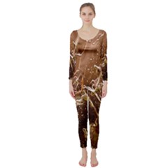 Ice Iced Structure Frozen Frost Long Sleeve Catsuit by BangZart