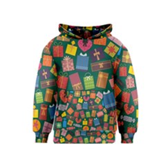 Presents Gifts Background Colorful Kids  Pullover Hoodie by BangZart