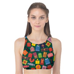 Presents Gifts Background Colorful Tank Bikini Top by BangZart