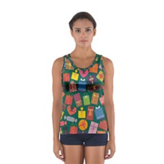 Presents Gifts Background Colorful Women s Sport Tank Top  by BangZart