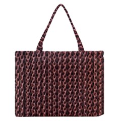 Chain Rusty Links Iron Metal Rust Medium Zipper Tote Bag by BangZart