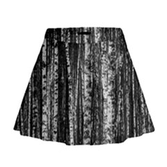 Birch Forest Trees Wood Natural Mini Flare Skirt by BangZart