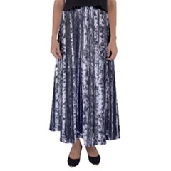 Birch Forest Trees Wood Natural Flared Maxi Skirt by BangZart