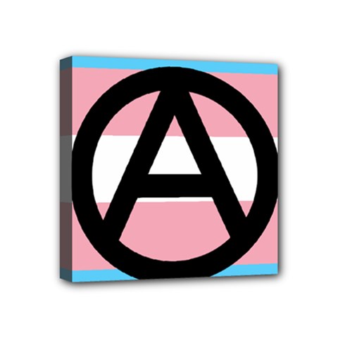 Anarchist Pride Mini Canvas 4  X 4  by TransPrints